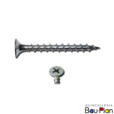 TORNILLO CRS 8 x 4 (100 un) Hilo Grueso Zinc1