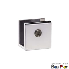 ESCUADRA p/Vidrio Recta 28x28mm CROMADA