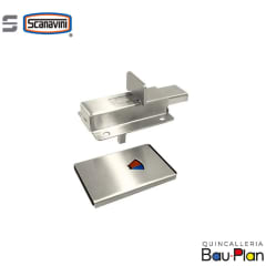 CERRADURA PICAPORTE DE SOBREPONER CON INDICADOR AC. INOX