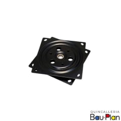 Plato Giratorio  6x6 Negro (Unidad)