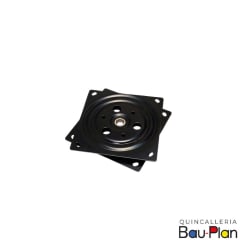 Plato Giratorio  6x6 Negro Tenic (Unidad)