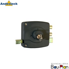 CERRADURA SOBREPONER A Cilindro suelto para puertas de hasta 45 mm. Negra