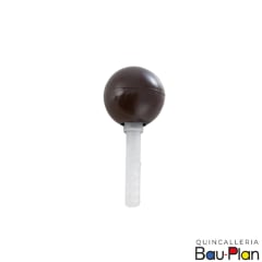 TOPE Puerta Esferico con Tarugo Cafe Plastico (Unidad)