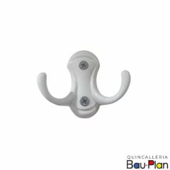 PERCHA GRECO blanca c/ tornillos  (Unidad)