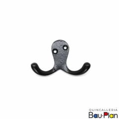 PERCHA doble fierro forjado 70mm  (Unidad)