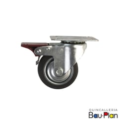 RUEDA CON FRENO 125x34mm (5) 95K (Unidad)