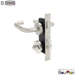 Cerradura Embutir - 2 Manillas U AI/ Acceso-Oficina-Cocina/Patio - Llave/llave