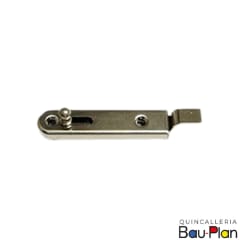 PICAPORTE NIQUELADO CURVO 375 F.PAS RED