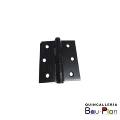BISAGRA 2.5x2.5 Ac. Negro Sin Rodamiento (Unidad)