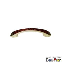 TIRADOR PALOMO ORO GRANITO ROJO 64MM