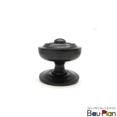 PERILLON Puerta Fierro Forjado Negro 70 mm  (Unidad)