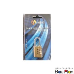 CANDADO BRONCE CON CLAVE 20MM DOING