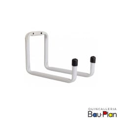 COLGADOR MULTIUSO DOBLE 75x75x90mm BLANCO (Unidad)
