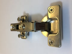 BISAGRA  SEMICURVA CIERRE SUAVE C/TAR 8 MM HAFELE (PAR)