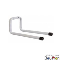 COLGADOR MULTIUSO DOBLE RECTO 190X90X80 MM BLANCO (Unidad)