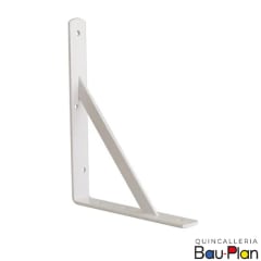 ESCUADRA METALICA BLANCA REFORZADA 250X200X20X5mm