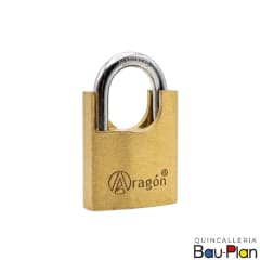 CANDADO BRONCE SOLIDO 50MM SEGURIDAD ARAGON