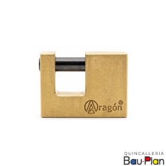 CANDADO BRONCE SOLIDO 60MM SEGURIDAD ARAGON
