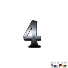 NUMERO 4 Fierro Forjado 70mm