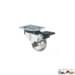 RUEDA SILICONA   35MM S/FRENO 30Kg