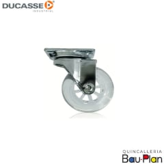 RUEDA SILICONA   75MM S/FRENO 64Kg (Unidad)