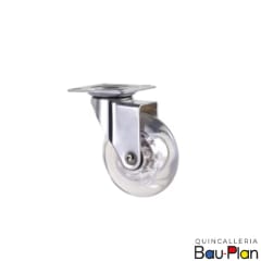 RUEDA SILICONA 100MM S/FRENO 76Kg (Unidad)