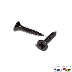 TORNILLO 4 x 16 (100 un) para Madera Aglomerada Zincado Negro