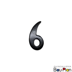 NUMERO 6 Fierro Forjado 70mm