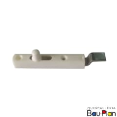 PICAPORTE MUEBLE PLASTICO BLANCO CURVO