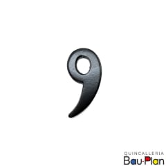NUMERO 9 Fierro Forjado 70mm