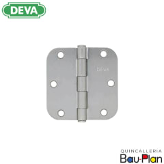 BISAGRA 87 3X3 - NIQUEL SATIN R 5/8 CON TORNILLOS (Unidad)