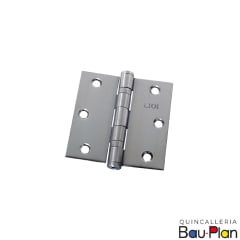 BISAGRA 4.0 x 4.0 mm Acero Inox Canto Recto C/Rodamiento (Unidad)