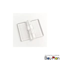 Bisagra acrílica 45x38x3mm (Unidad)