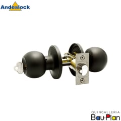CERRADURA ACCCESO PRINCIPAL Pomo / Negro