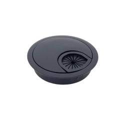 PASACABLE Metálico 60mm Redondo Negro (Unidad)