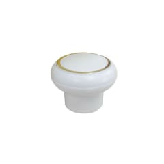 TIRADOR Blanco con Anillo Dorado