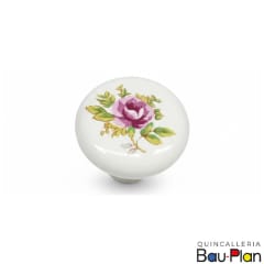 TIRADOR CERAMICA FLOR ROSADA 3547 JV.26