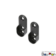 SOPORTE BARRA OVAL NEGRO ECONOMICO