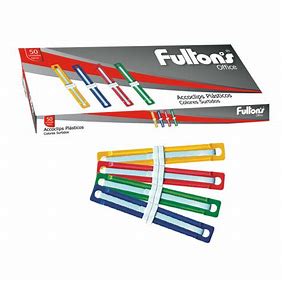 CAJA ACCOCLIPS 50 UNIDADES PLASTICO COLORES SURTIDOS
