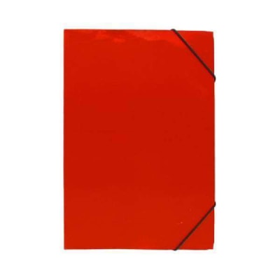 CARPETA CON ELASTICO CARTULINA OFICIO ROJA