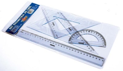 SET DE REGLAS 2ESCUADR.1TRANSP. 30CM