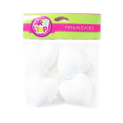 SET CORAZON DE PLUMAVIT 6,5CM (4 UN)