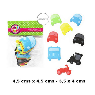 FIGURA DE GOMA EVA AUTO TRANSPORTES