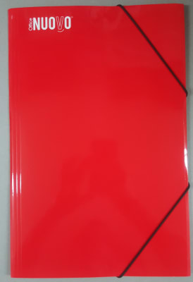 CARPETA CON ELASTICO NUOVO OFFICE ROJO