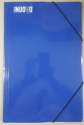 CARPETA CON ELASTICO AZUL