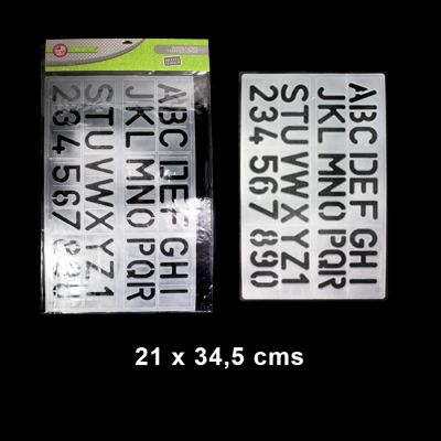 PLANTILLAS LETRAS Y NUMEROS GRANDES