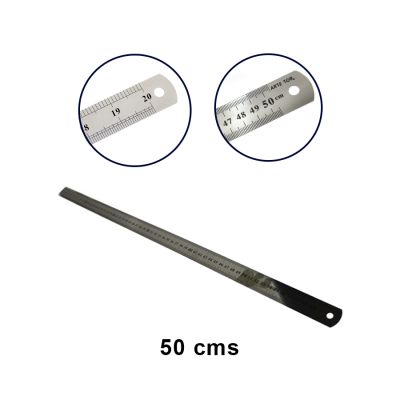 REGLA 50CM METALICA