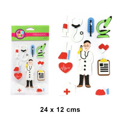 FIGURA DE GOMA EVA STICKER DOCTOR/300