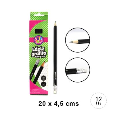 CAJA LAPICES GRAFITO CON GOMA HB