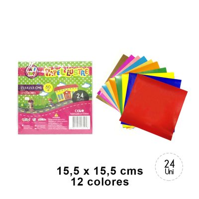 PAPEL LUSTRE 15.5X15.5